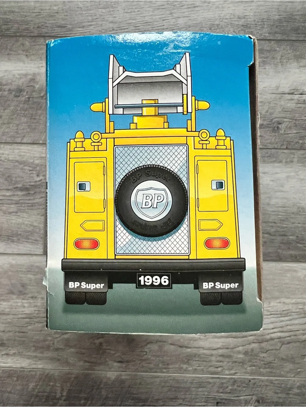 BP Yellow Ladder Fire Truck Toy with Green BP Logo